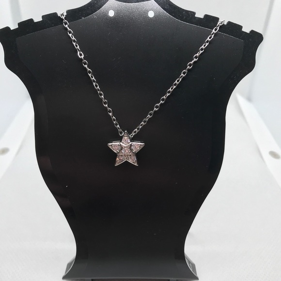 HYPERFLASH Five-pointed Pendant White Sapphire 925 Sterling Silver Necklace - Picture 6 of 6